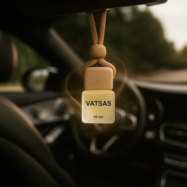 VATSAS REBEL Pack of 2 Car Hanging Perfume Diffuser Pod 10ml | Luxury Car Fragrance with Wooden Cap & Rope