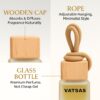 VATSAS REBEL Pack of 2 Car Hanging Perfume Diffuser Pod 10ml | Luxury Car Fragrance with Wooden Cap & Rope