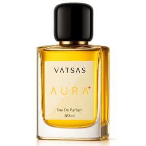 VATSAS Aura+ Men Eau De Parfum 50 ml Bottle | Long-Lasting Luxury Body Perfume Spray for Men