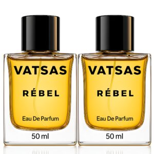 VATSAS RĂBEL Pack of 2 Men Eau De Parfum 50 ml Bottle | Long-Lasting Luxury Body Perfume Spray for Men