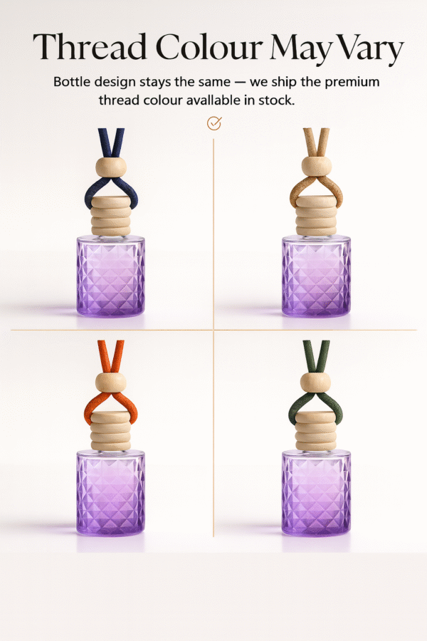 REBEL Luxury Car Perfume (8ml) | Long Lasting Hanging Car Freshener | Wooden Cap Diffuser Bottle | Premium Lavender & Sandal Aroma | Car Air Freshener for Men | Strong Yet Smooth Car Fragrance