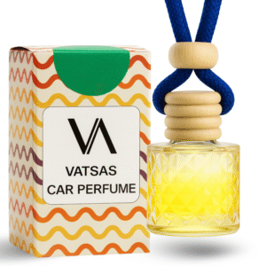 REBEL Luxury Car Perfume (8ml) | Long Lasting Hanging Car Freshener | Wooden Cap Diffuser Bottle | Premium Lavender & Sandal Aroma | Car Air Freshener for Men | Strong Yet Smooth Car Fragrance