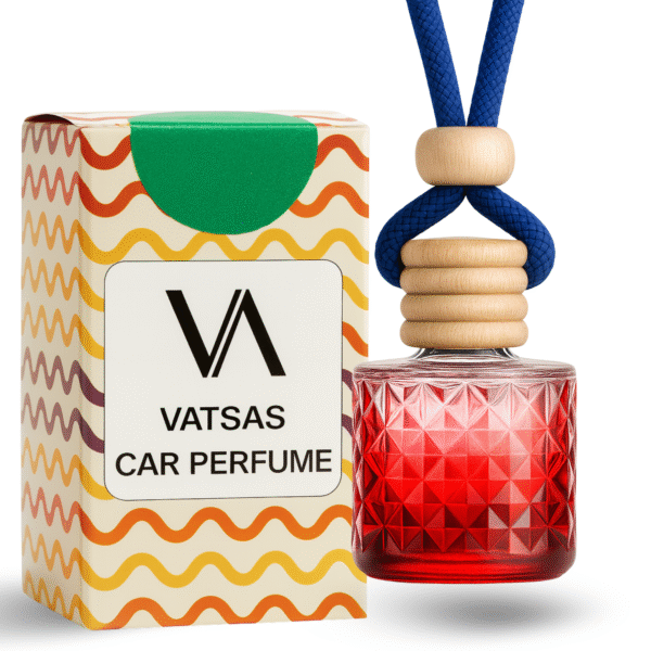 REBEL Luxury Car Perfume (8ml) | Long Lasting Hanging Car Freshener | Wooden Cap Diffuser Bottle | Premium Lavender & Sandal Aroma | Car Air Freshener for Men | Strong Yet Smooth Car Fragrance